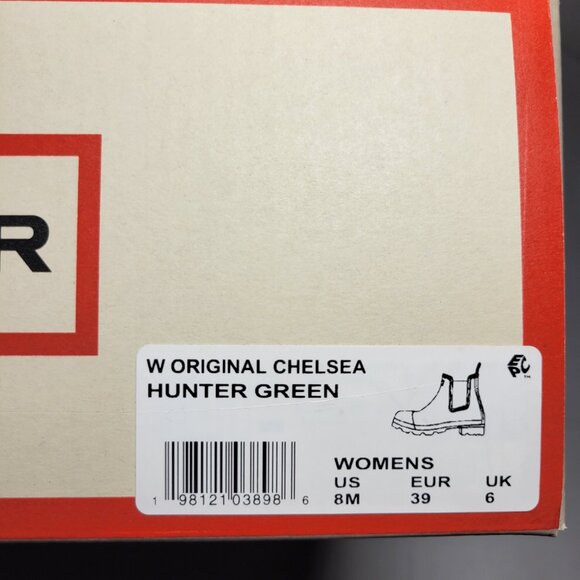 Hunter Women's Original Chelsea Boots in Hunter Green - Picture 3 of 9